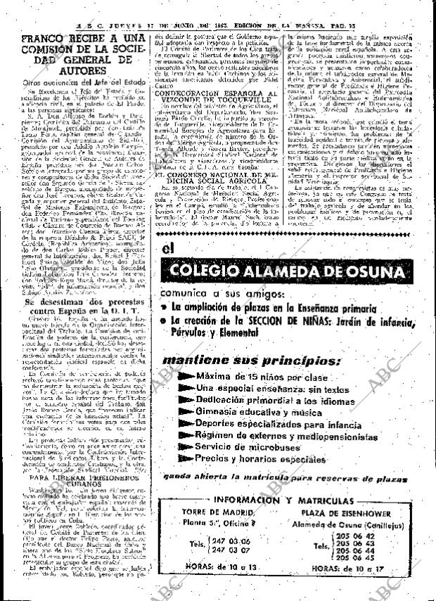 ABC MADRID 17-06-1965 página 73