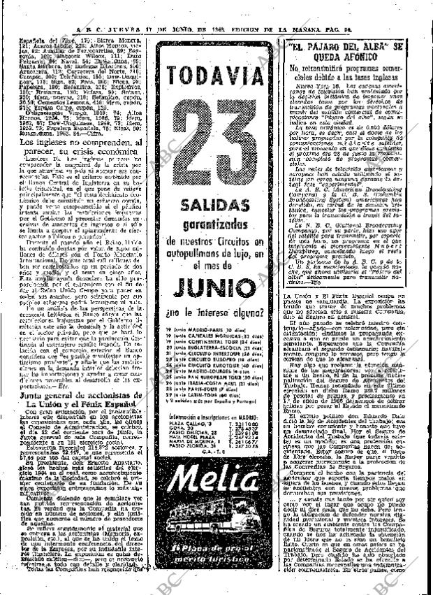 ABC MADRID 17-06-1965 página 94