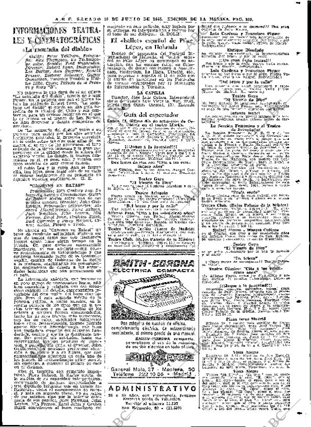 ABC MADRID 19-06-1965 página 109