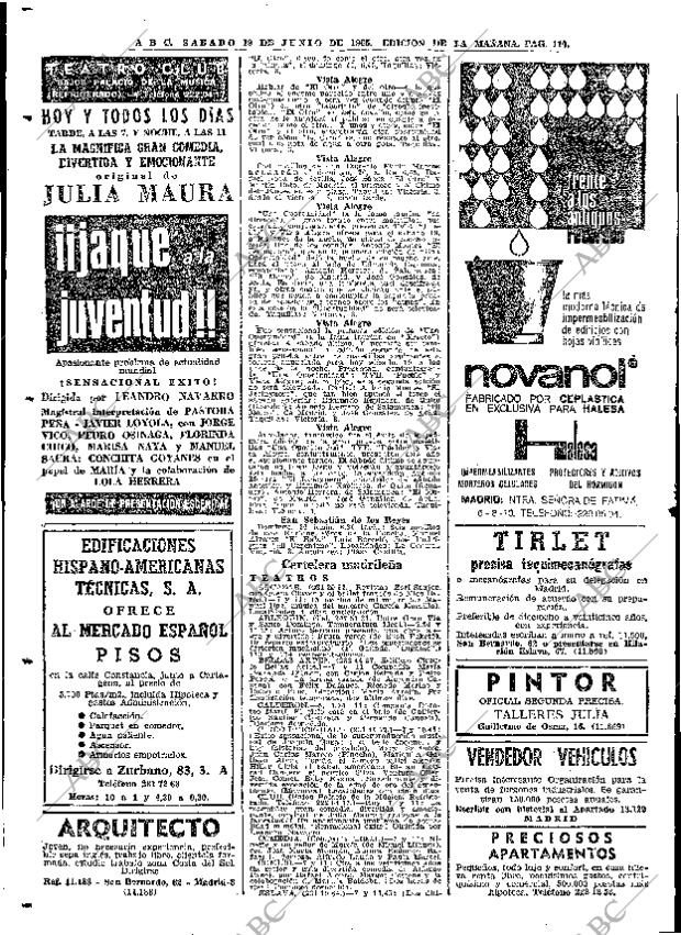 ABC MADRID 19-06-1965 página 110