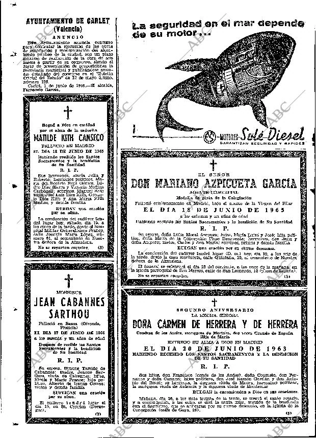 ABC MADRID 19-06-1965 página 124