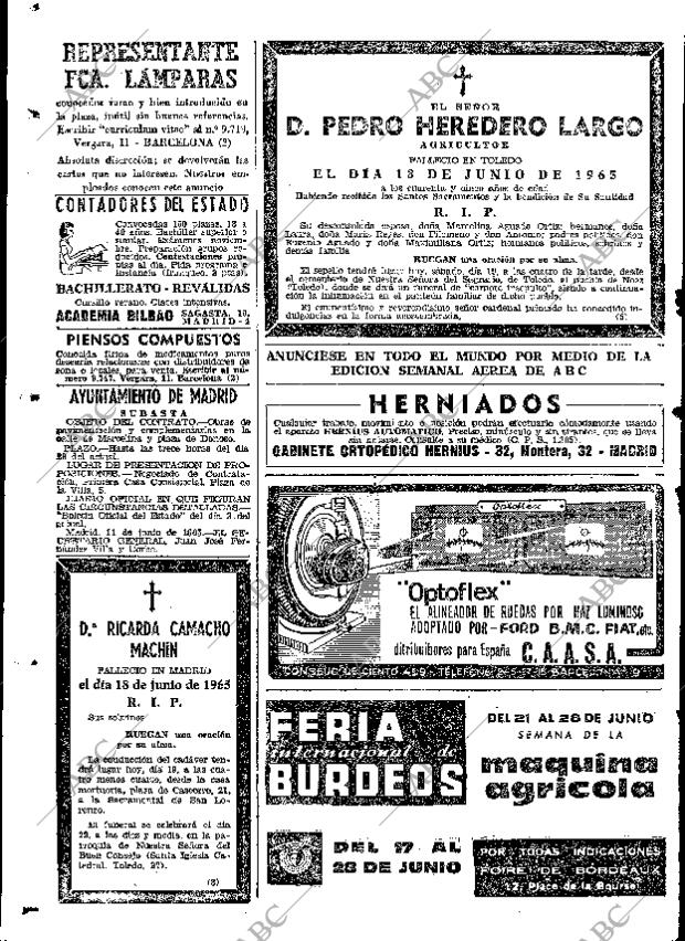 ABC MADRID 19-06-1965 página 126