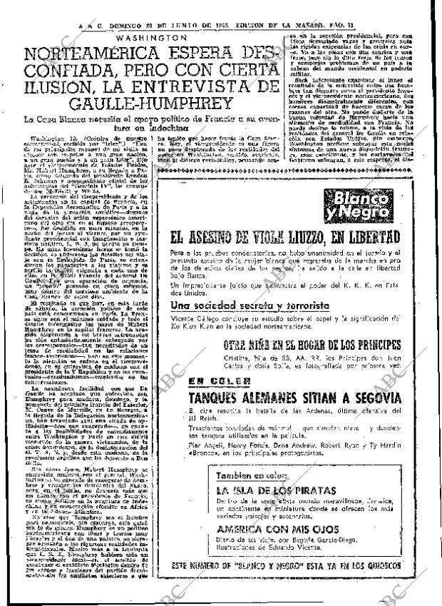ABC MADRID 20-06-1965 página 71
