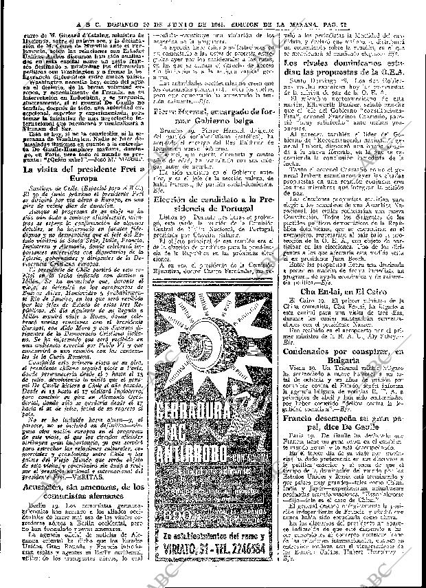 ABC MADRID 20-06-1965 página 72