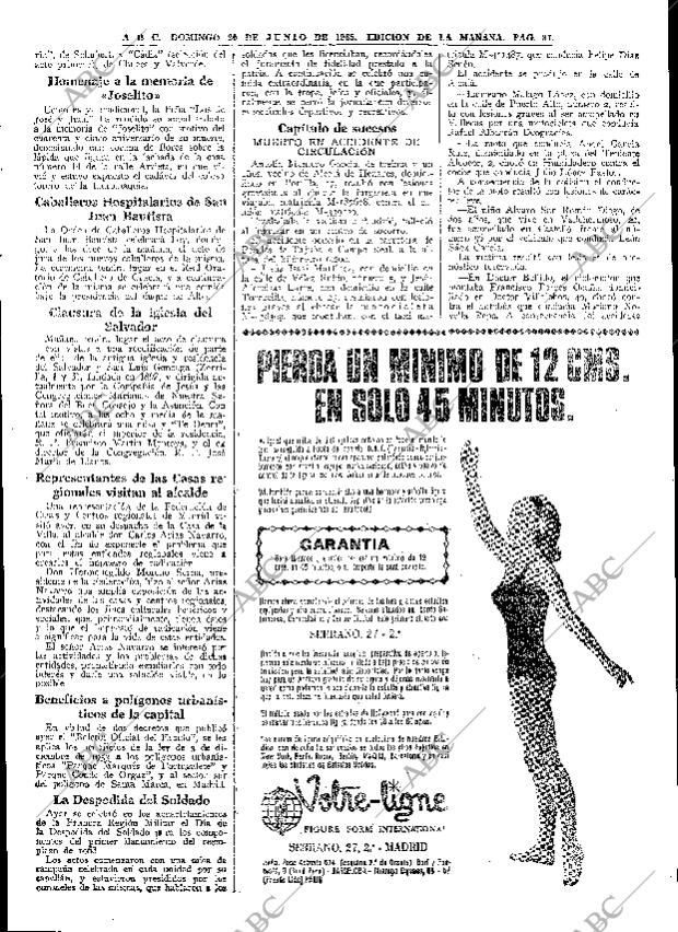 ABC MADRID 20-06-1965 página 87