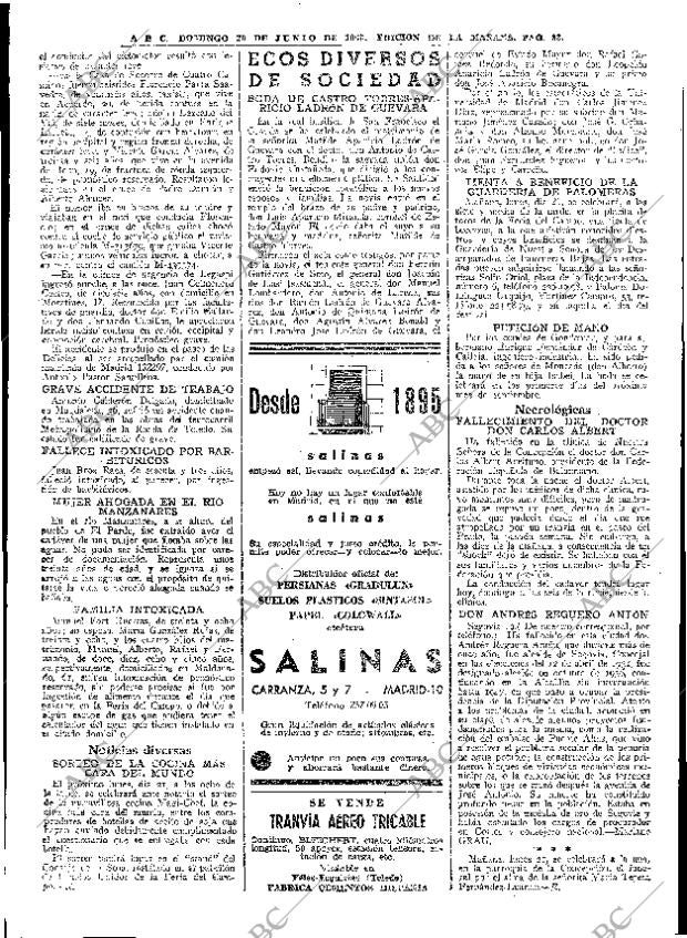 ABC MADRID 20-06-1965 página 88