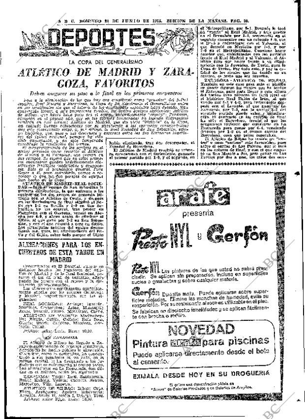 ABC MADRID 20-06-1965 página 99