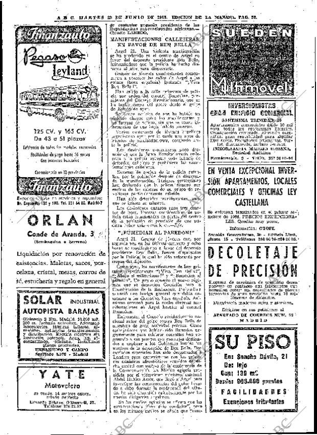 ABC MADRID 22-06-1965 página 56