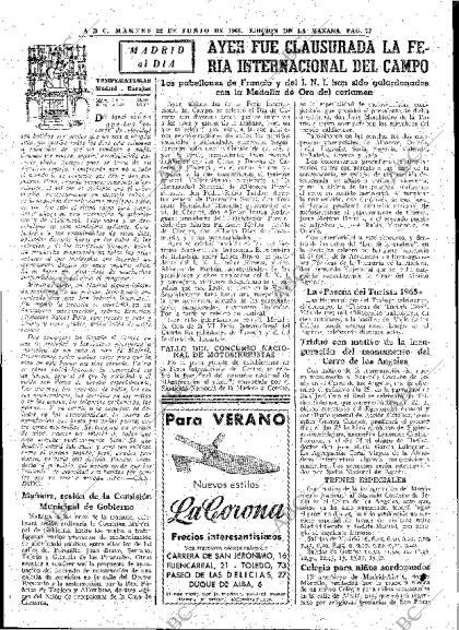 ABC MADRID 22-06-1965