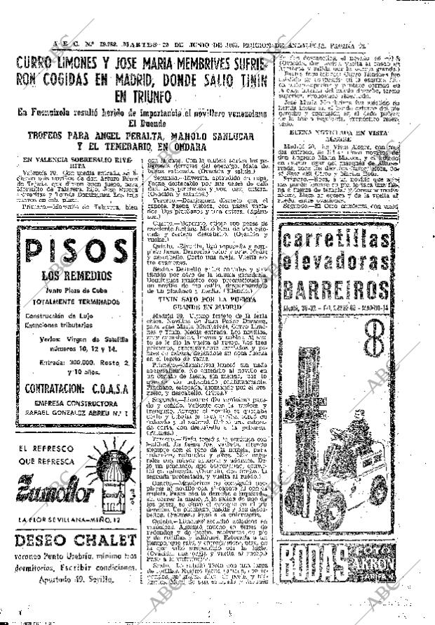 ABC SEVILLA 22-06-1965 página 58