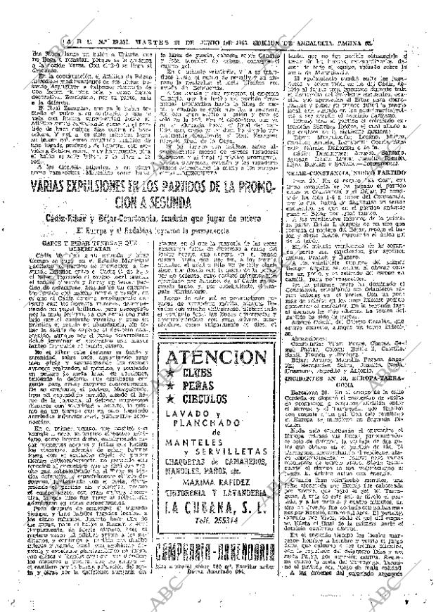 ABC SEVILLA 22-06-1965 página 63