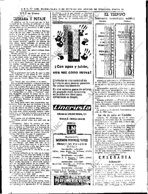 ABC SEVILLA 23-06-1965 página 54