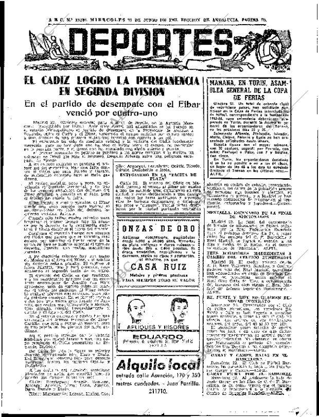 ABC SEVILLA 23-06-1965 página 59