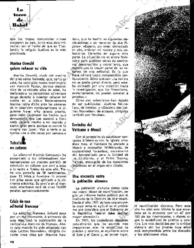 BLANCO Y NEGRO MADRID 26-06-1965 página 14