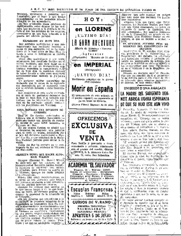 ABC SEVILLA 27-06-1965 página 66