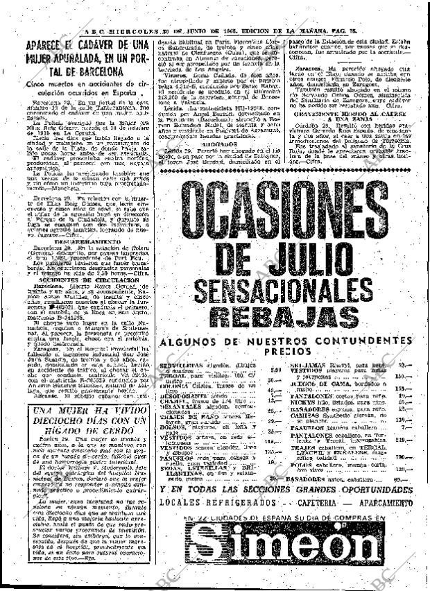 ABC MADRID 30-06-1965 página 75