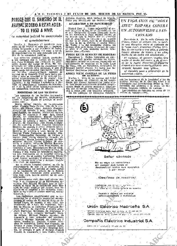 ABC MADRID 02-07-1965 página 45