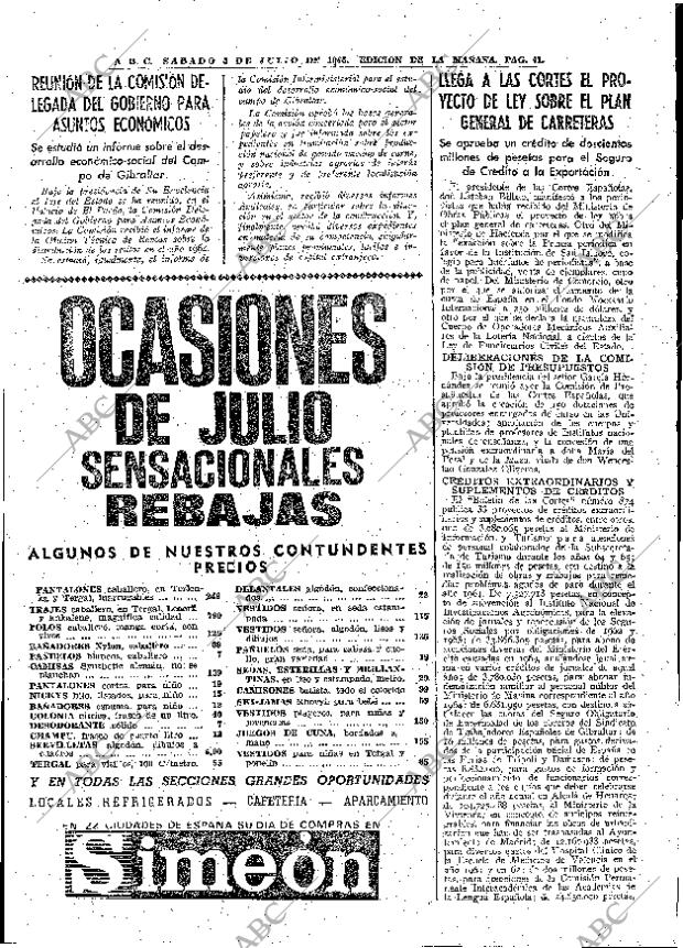 ABC MADRID 03-07-1965 página 41