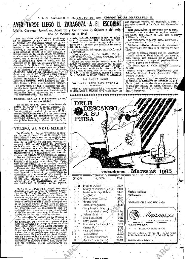 ABC MADRID 03-07-1965 página 67