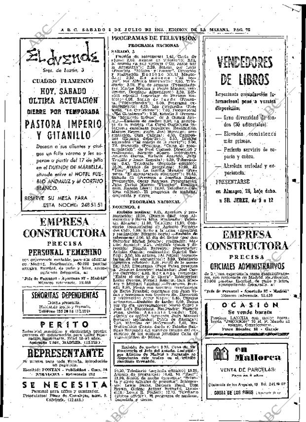 ABC MADRID 03-07-1965 página 75