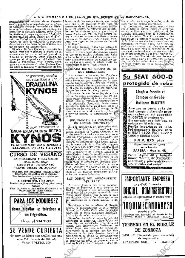 ABC MADRID 04-07-1965 página 64