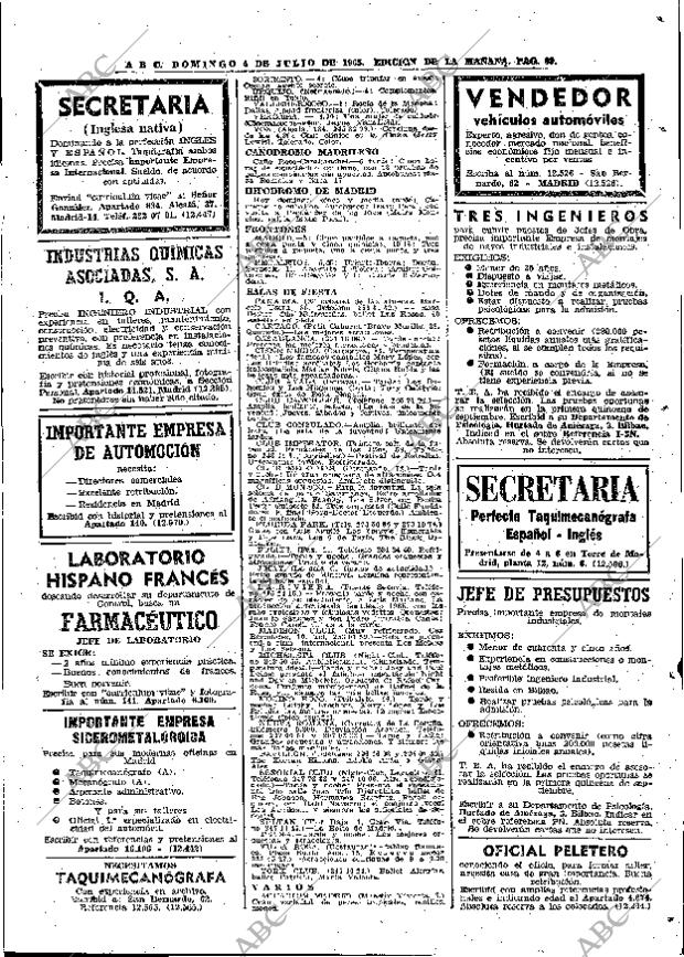 ABC MADRID 04-07-1965 página 89