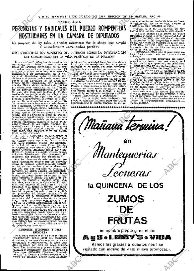 ABC MADRID 06-07-1965 página 45