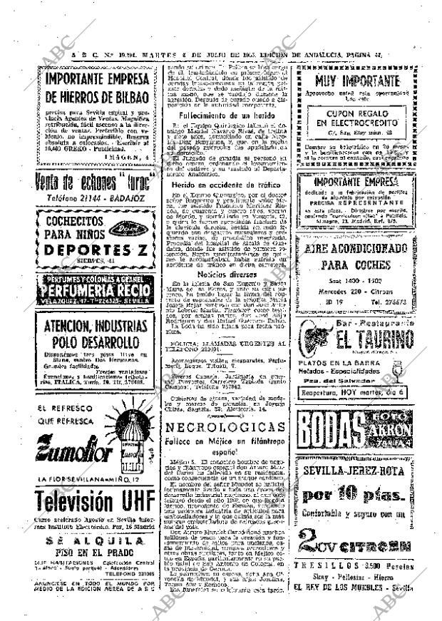 ABC SEVILLA 06-07-1965 página 44