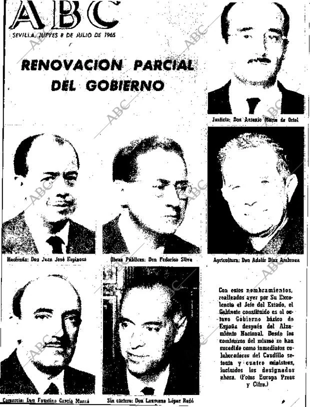 ABC SEVILLA 08-07-1965 página 1