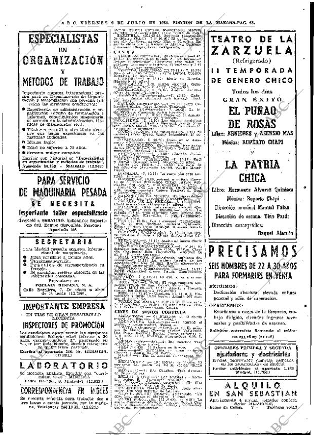 ABC MADRID 09-07-1965 página 65