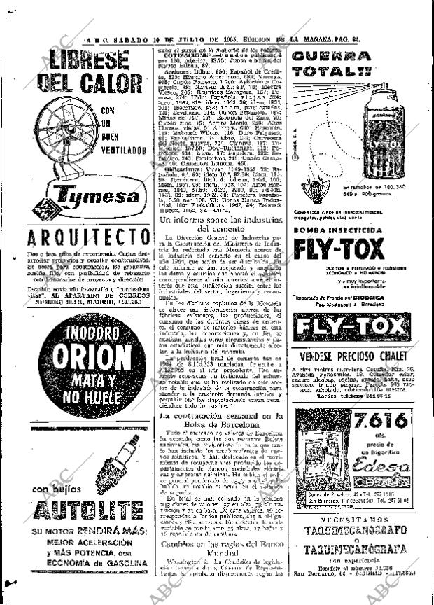 ABC MADRID 10-07-1965 página 62