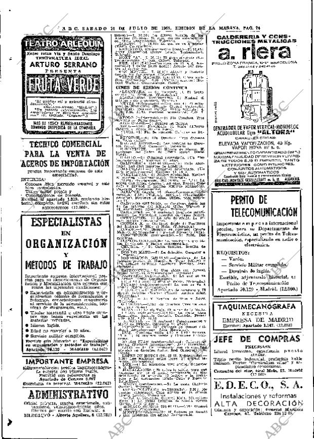 ABC MADRID 10-07-1965 página 74
