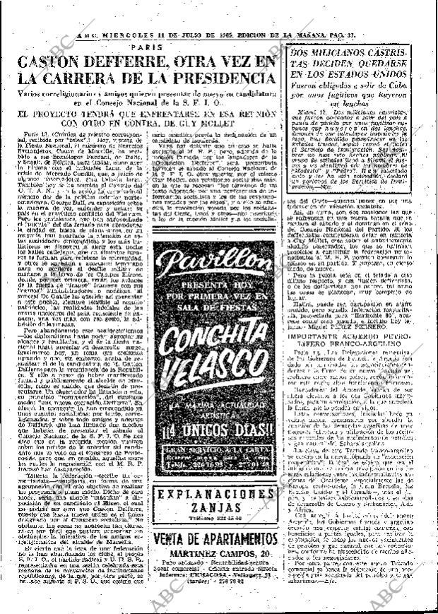 ABC MADRID 14-07-1965 página 37