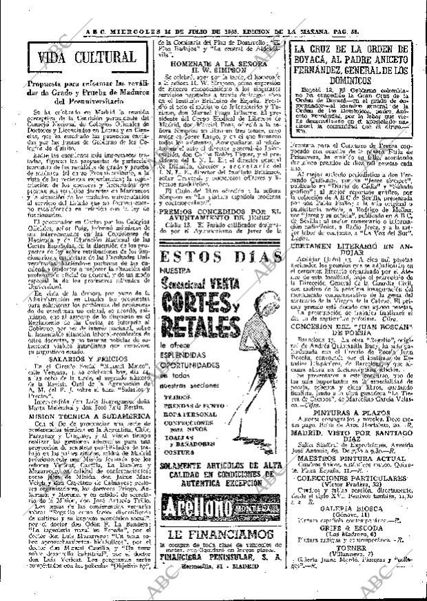 ABC MADRID 14-07-1965 página 55