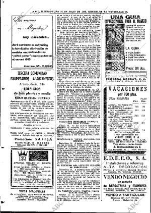 ABC MADRID 14-07-1965 página 62