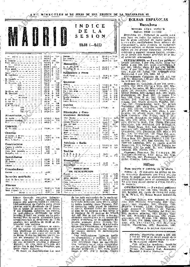 ABC MADRID 14-07-1965 página 65