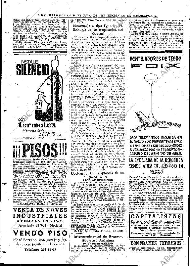 ABC MADRID 14-07-1965 página 66