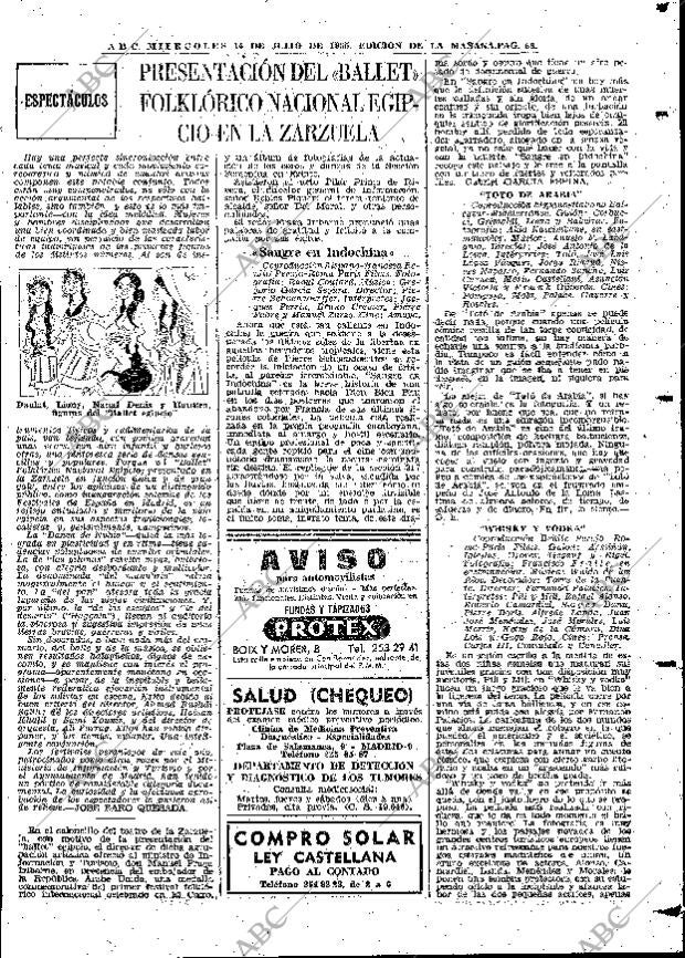 ABC MADRID 14-07-1965 página 69