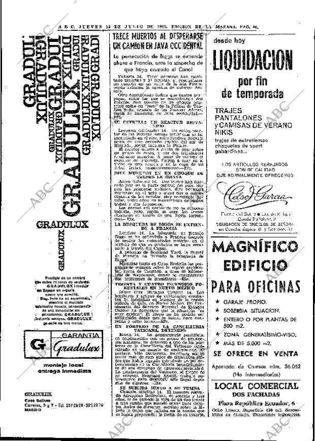 ABC MADRID 15-07-1965 página 40