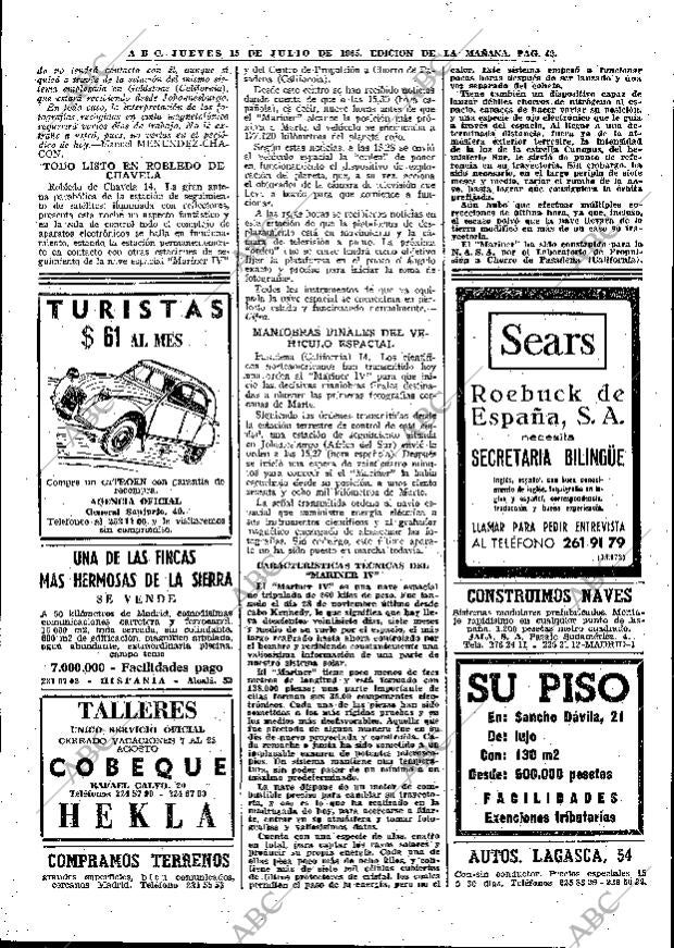ABC MADRID 15-07-1965 página 42