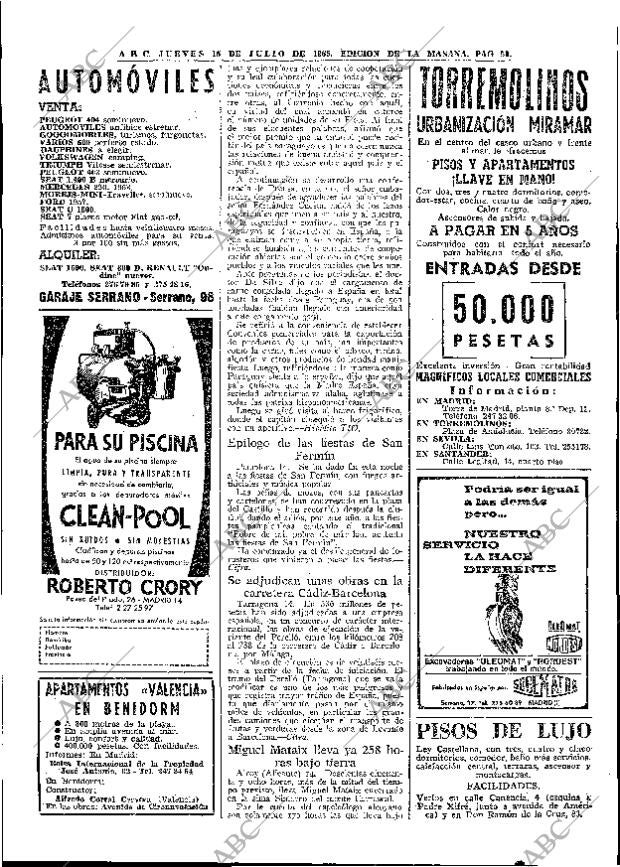 ABC MADRID 15-07-1965 página 50