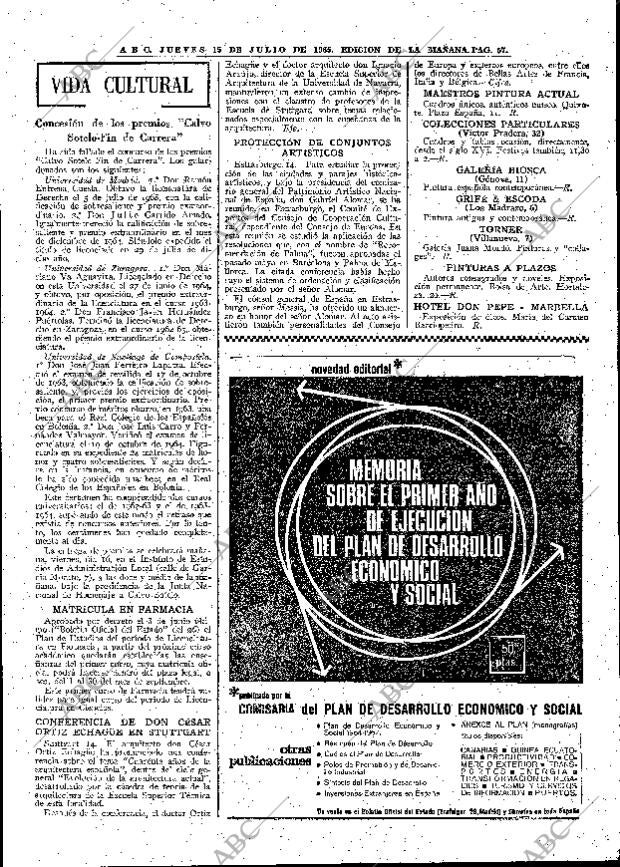 ABC MADRID 15-07-1965 página 57