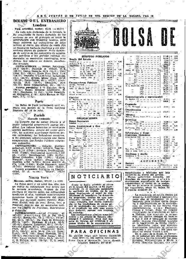 ABC MADRID 15-07-1965 página 60