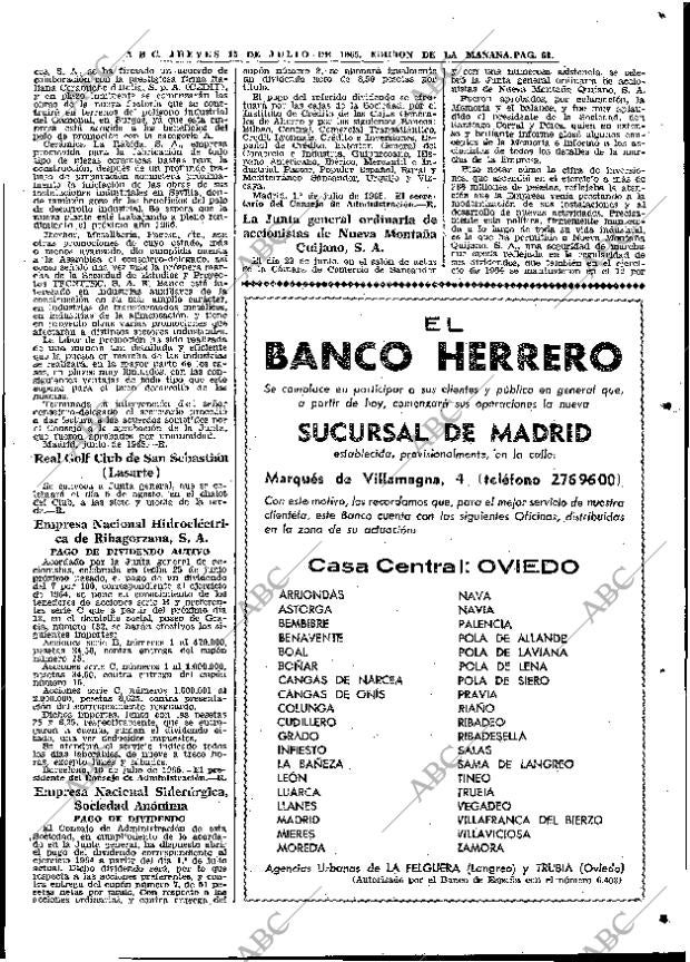 ABC MADRID 15-07-1965 página 63