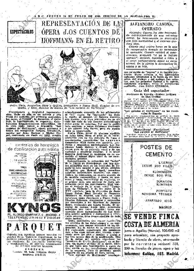 ABC MADRID 15-07-1965 página 71