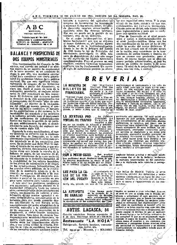 ABC MADRID 16-07-1965 página 32
