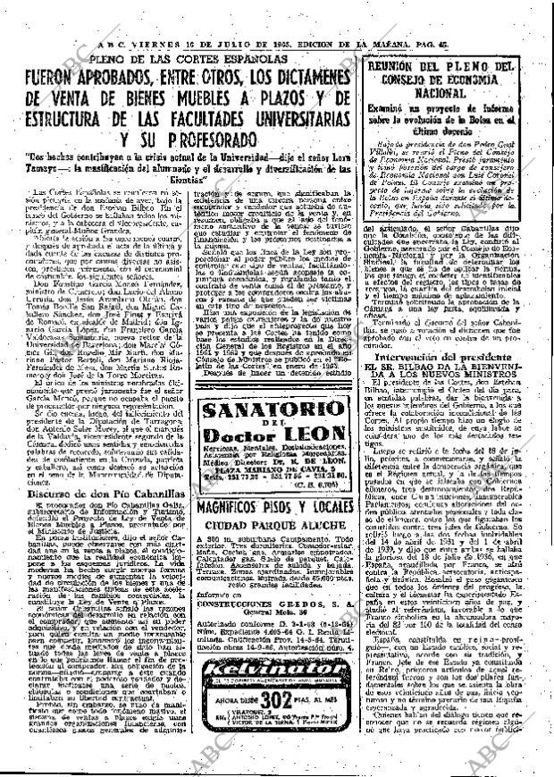 ABC MADRID 16-07-1965 página 45
