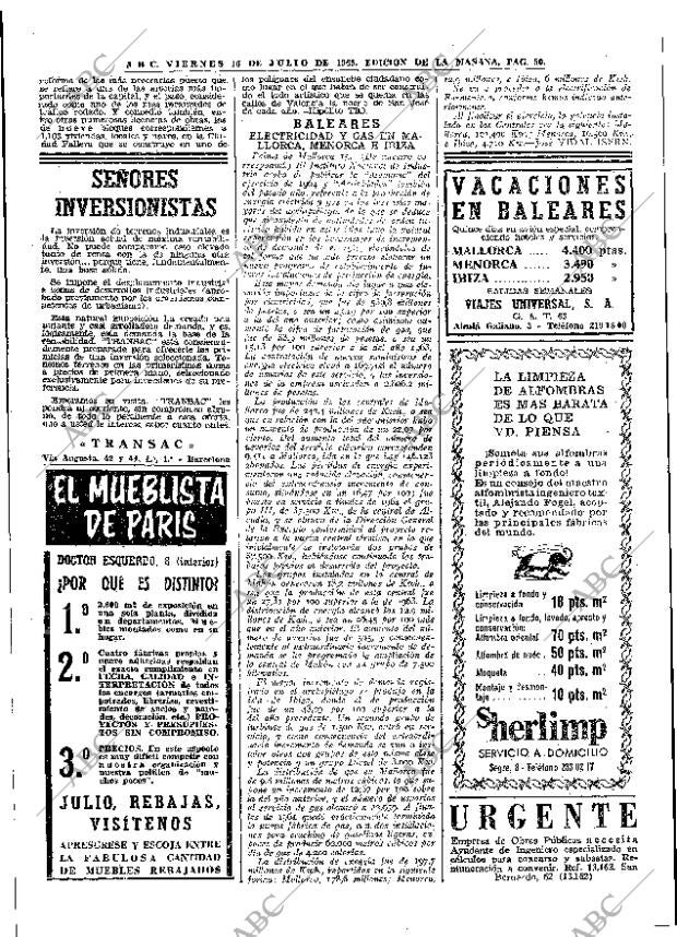 ABC MADRID 16-07-1965 página 50