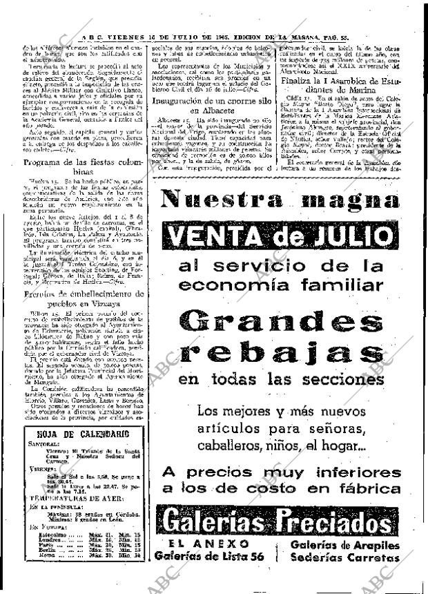 ABC MADRID 16-07-1965 página 53