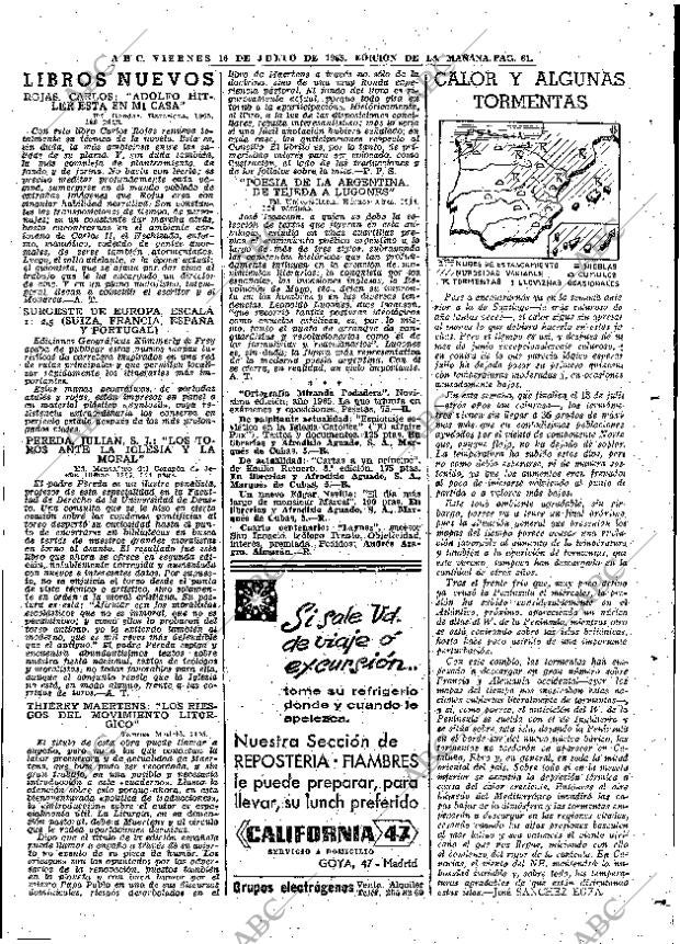 ABC MADRID 16-07-1965 página 61